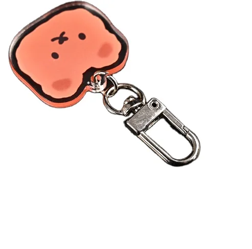 Customized Logo And Shape Personalized Manufacture Glitter Cute Anime Characters Acrylic Car Key Chain