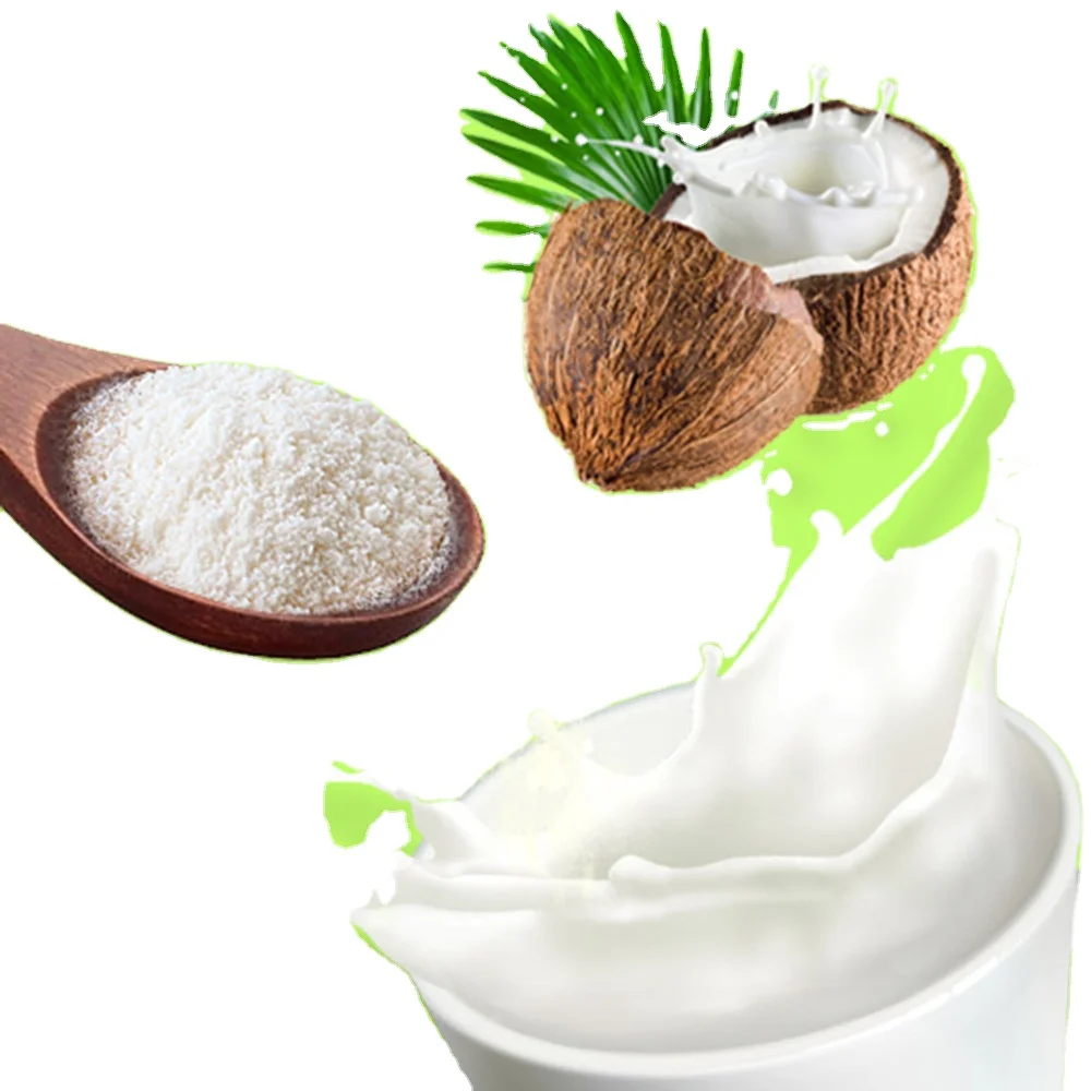 Freeze dried coconut milk concentrate from dried coconut
