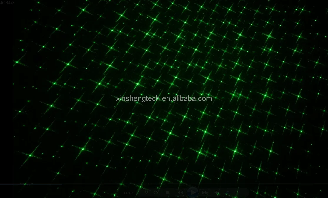 Meteor Shower Waterproof with Remote Decorative Patterns Christmas Green Laser Lights Landscape Projector