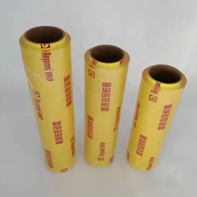 pvc stretch film aluminum foil and plastic pe cling wrap for vegetable
