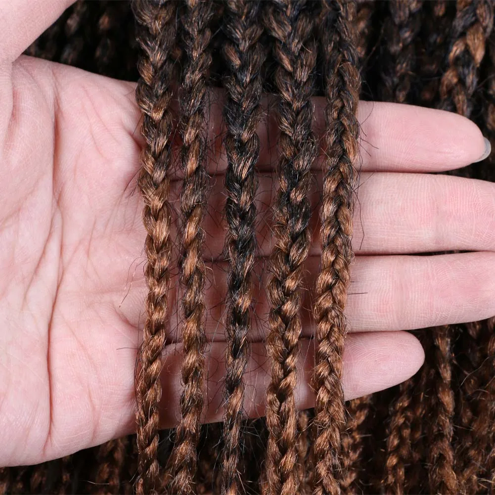 22 Strands/Pack Braids Senegalese Twist Ombre Crochet Hair Extensions Box Braid Crochet Hair Box Braid Extensions