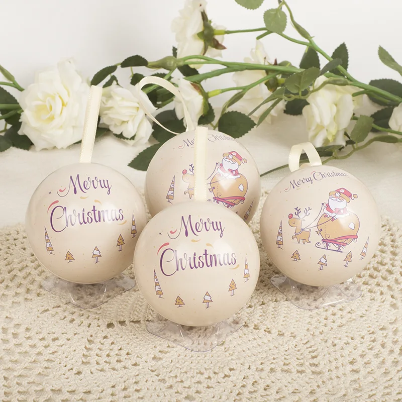 2021 Xmas Candy Jar Hanging Ornaments Balls Items Tree Decoration Supplies Luxury Gifts Ideas Merry Christmas Baubles