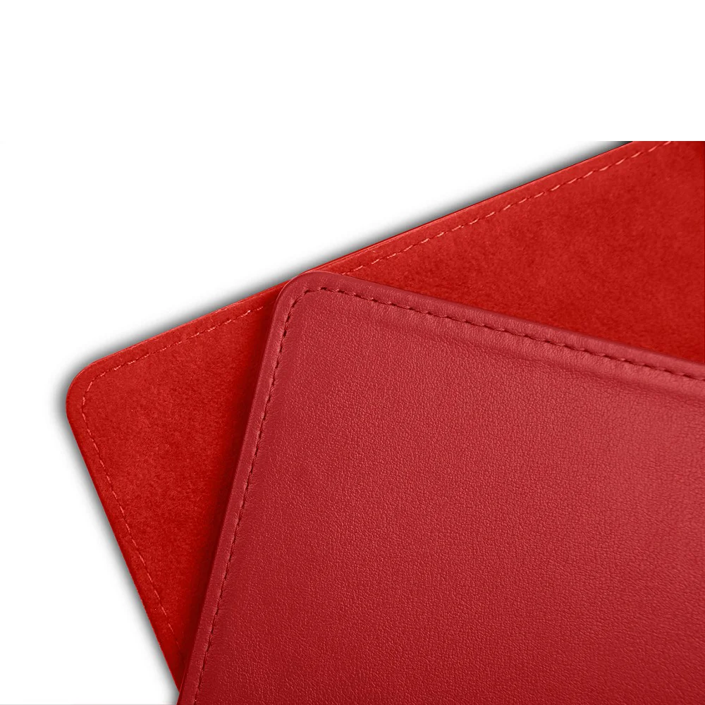 Promotional Wholesale Custom Logo High Quality Fashion Smooth Waterproof Leather Mouse Pad Gaming Mat