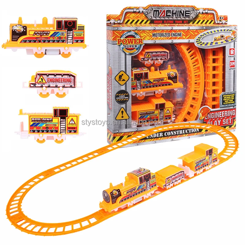 Cheap Price Engineering Rail Train Toy Electric Cargo Cars Train Toys Railway Kits