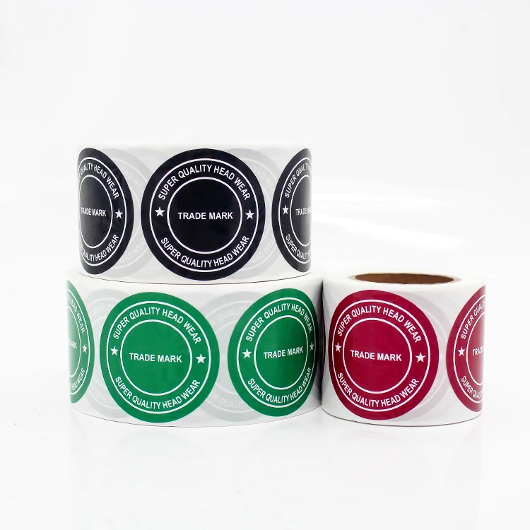 Private Custom Brand Logo Printing Label Sticker Colored Seal Sticker Manufacturers Customized Circular Waterproof Stickers