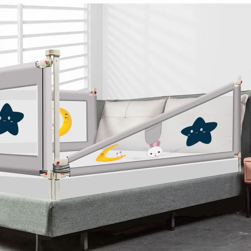 Portable Child Toddler Cot Safety Baby Bed Rail Bumper Kid Fence Breathable Mesh Folded Baby Bed Rail
