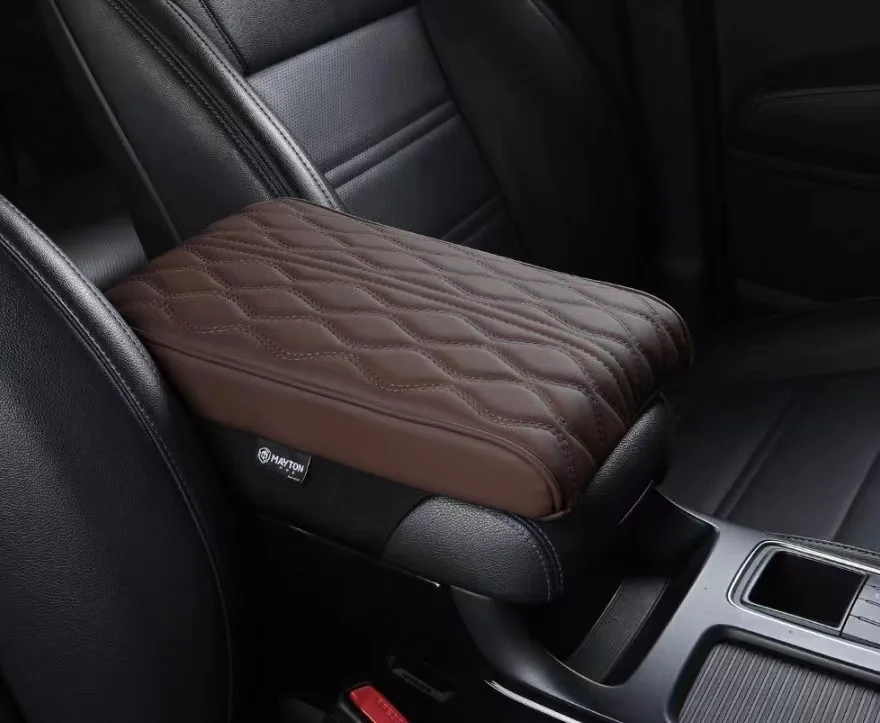 Memory Foam Seat Extender Leather Center Console Elbow Cushion Car Armrest Box For Audi BMW Benz Toyota Honda VW Lexus