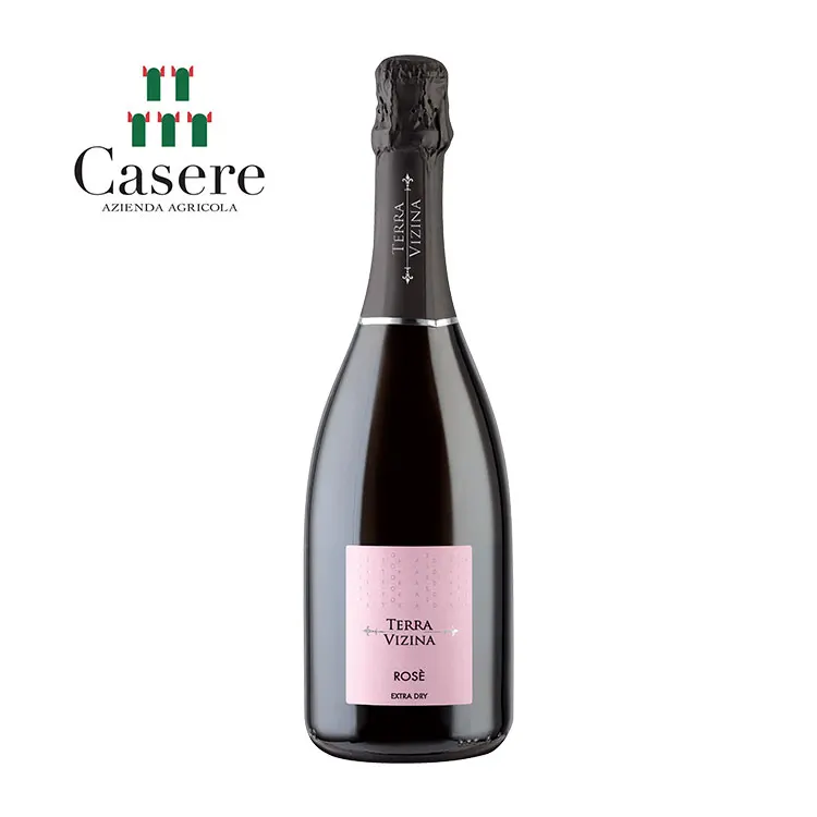 Spumante Rose - Terra Vizina Venice Table Aperitif Medium Dry Italian Sparkling Wine Private Label Bottle For Wine Red Rose