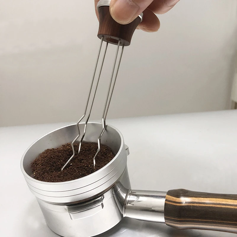 Лидер продаж 2024 игла из нержавеющей стали с тканевым порошковым инструментом barista специальный инструмент для порошковой кофейной ткани