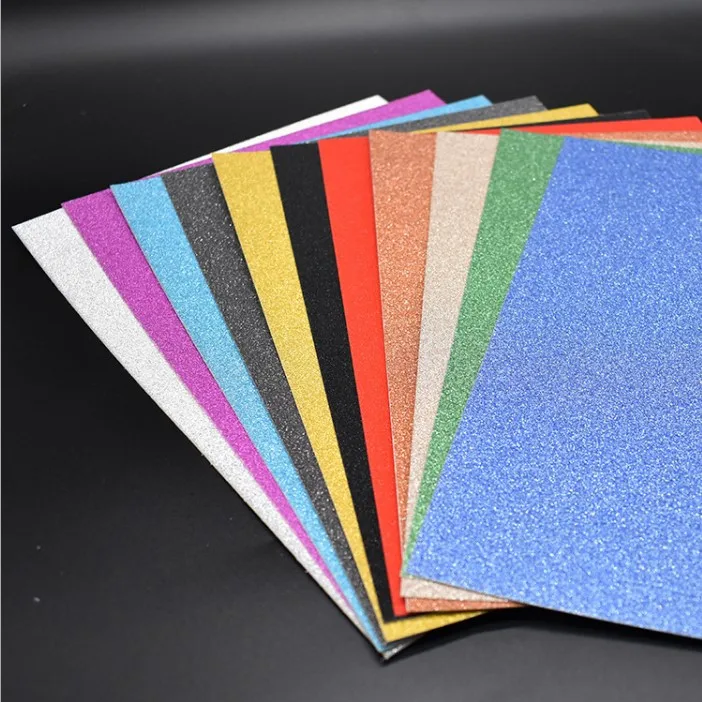 
high quality glitter paper sheet glitter cardstock paper colorful 787*1092mm 250gsm 