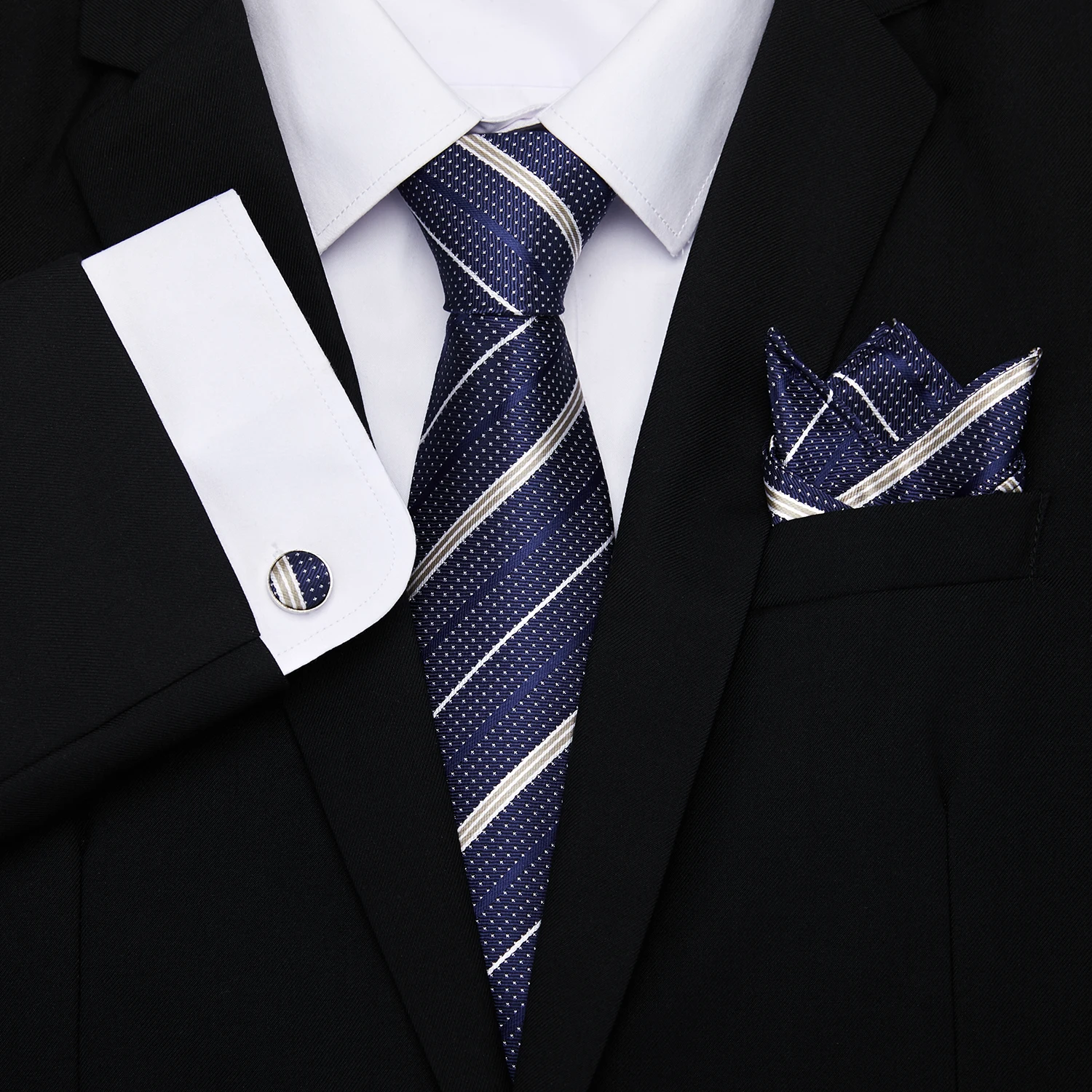 Мужской галстук, классический галстук 8 см, в полоску, в клетку, в горошек, с пейсли, набор для свадьбы