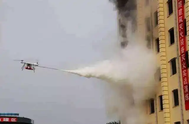 Big load capacity oil driven Factory price fire brigade use firefighting drone