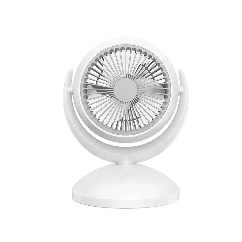 Newest 7 Inch Desktop Desk USB 2400mAh Portable Fan Office Floor Small Table Personal Mute Rechargeable Mini Fan For Home