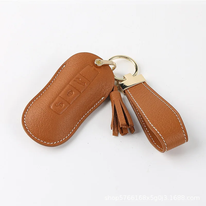 Hot Selling New Leather Car Key Cover For Porsche Panamera Cayenne 958 Macan 718 911 Boxster Cayman Car-styling Car Key Case