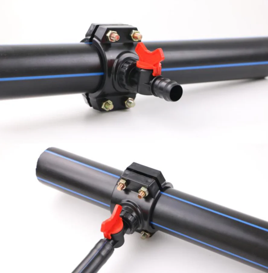 good quality factory wholesale fittings reinforcing ring pp clamp saddle abs