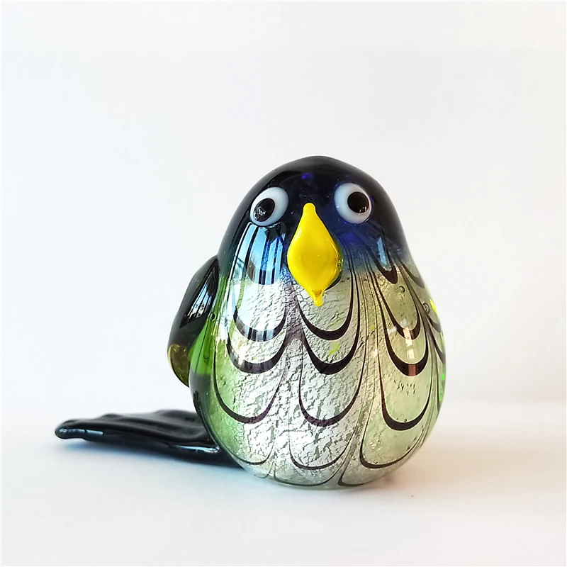 
Beautiful colorful handmade murano glass birds glass animal 