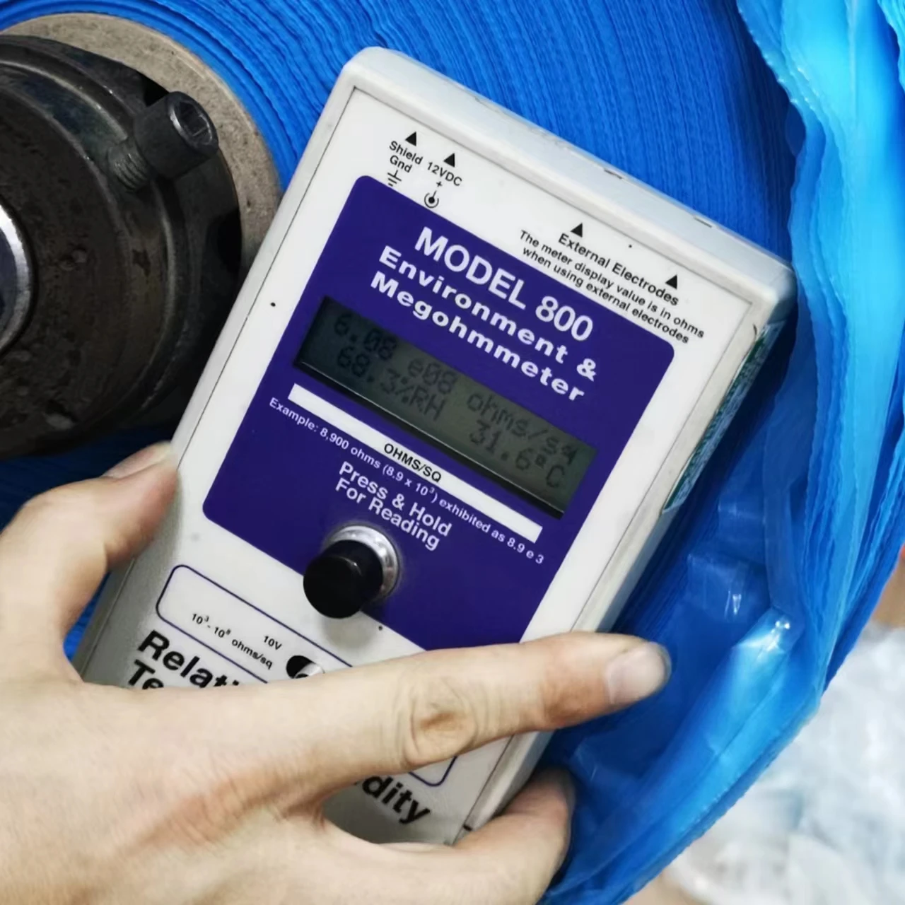 Free Sample permanent Antistatic polyethylene films blue transparent color for PCB boards, communications products packaging