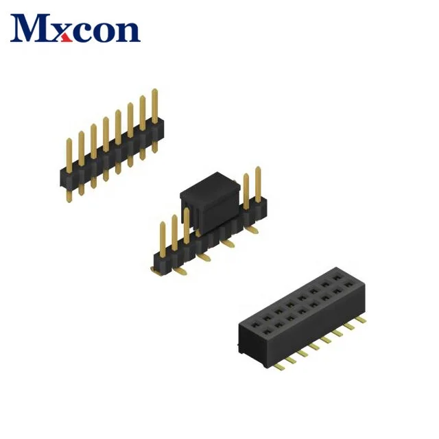 
Factory price wholesale single row straight & right angle 1.27mm pin header for board to board 