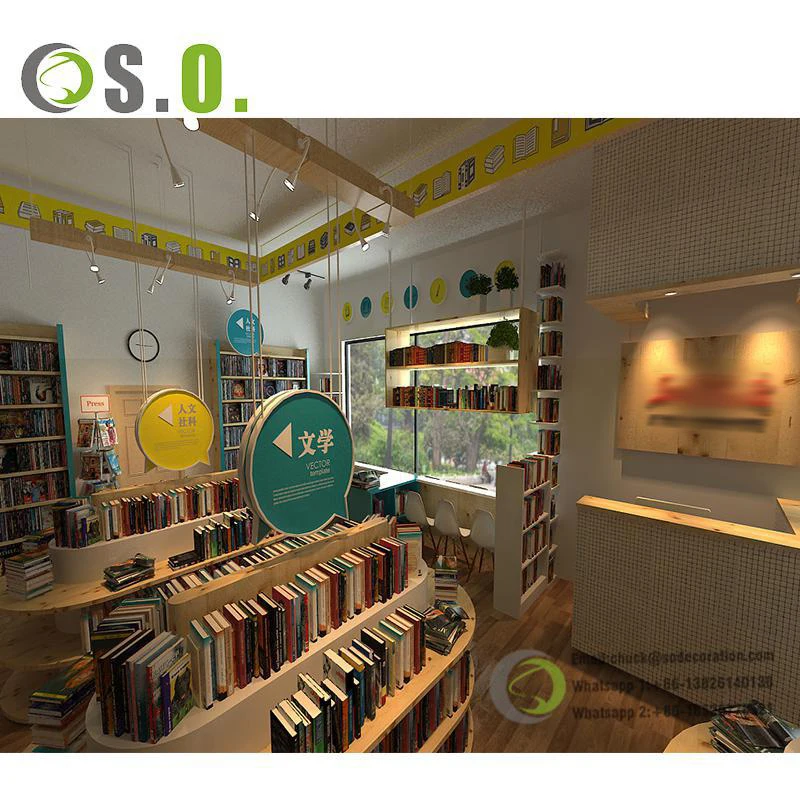 Library Book Shelves Bookstore Furniture Wooden Used Library Bookcases Wood Bookshelf Library