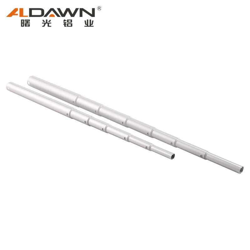 Telescopic Pop Tube Plastic Flag Straight Pull Spring Spin Lock Camp Pipe