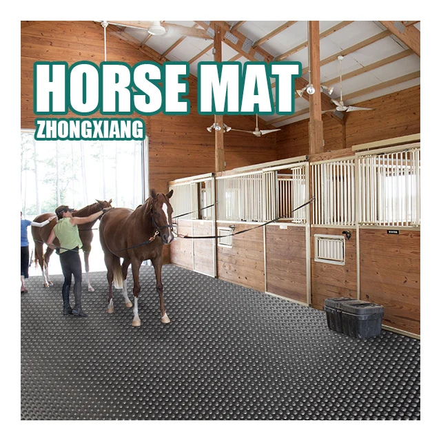 Price Of Barn Black Anti-slip Surfaces 6 X 4 Rubber Stall Mats  For horse