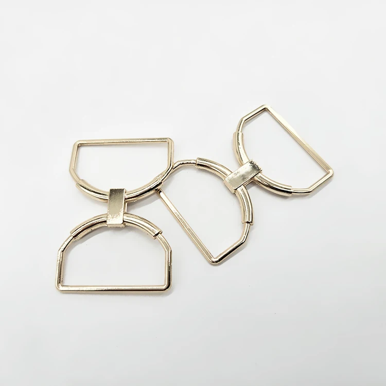 China Manufacturers 30mm D Ring Metal Underwear Bra Accessories Buckle Good Quality Gold Swimwear Bikini Connectors Buckle