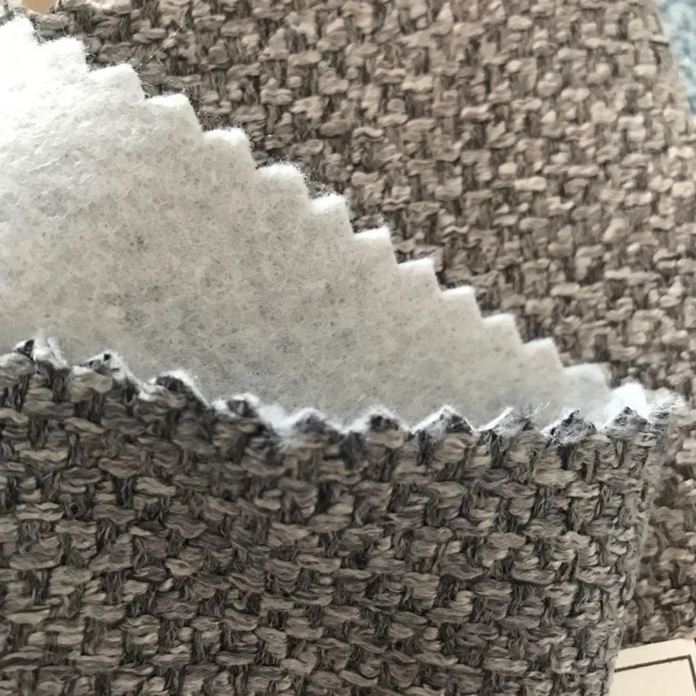 Bascolor polyester wide hemp fabric linen look fabric for upholstery