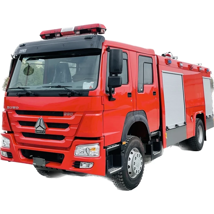 Fighting HOWO Water Storage Tank Emergency Rescue Fire Truck For Sale