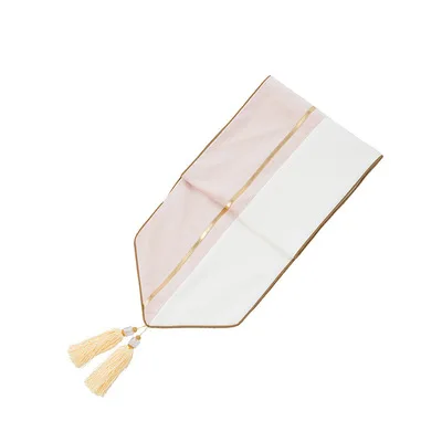 
Dinner Modern Table Runners 13x72 Inches Long with Tassels Setting Dresser Scarves Solid Blue Table Runner Farmhouse Style 