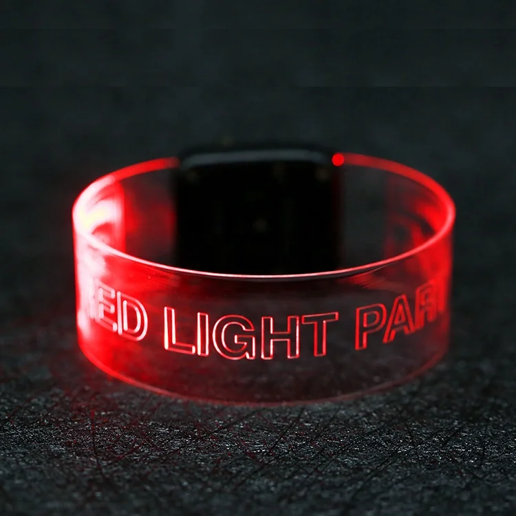 Wholesale Christmas Cheap Custom Led Light Up Magnet Bracelet