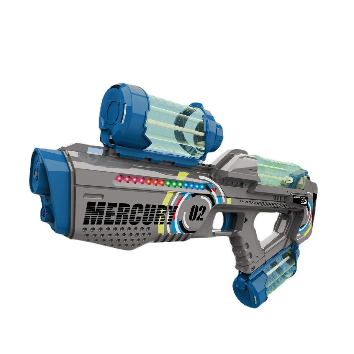 Battery-powered Water Gun Automatic Led Water Blaster Gun Electric Water Cannon Pool Shooting Toys with Light