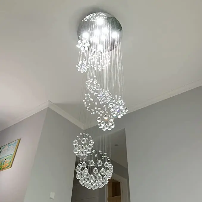 Factory Manufacture Various Custom Hanging Lighting Luxury Nordic Long Chandelier