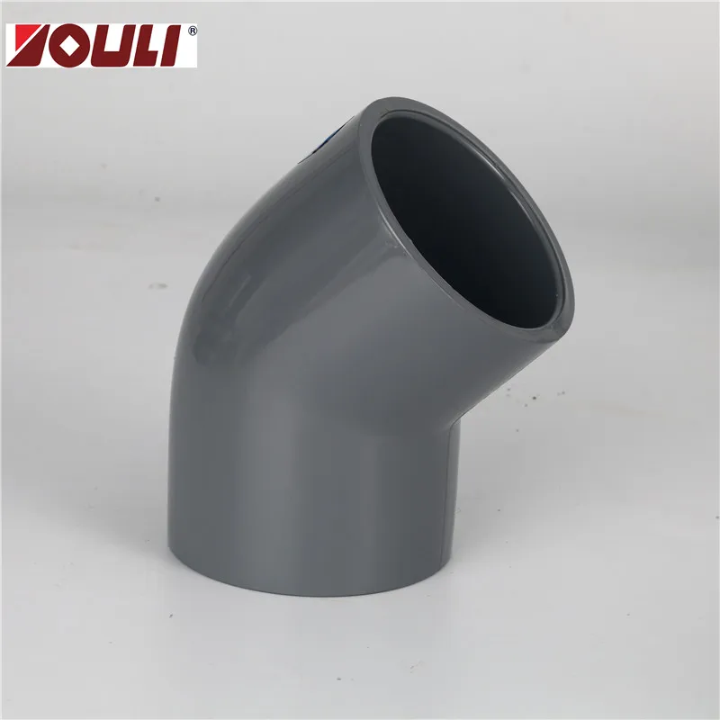 
UPVC 45 degree Elbow ASTM UPVC fittings ABS certificate 