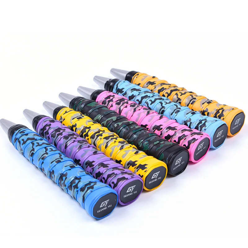  Camouflage Printed Anti Slip Badminton Racket Overgrip Absorbent Grip
