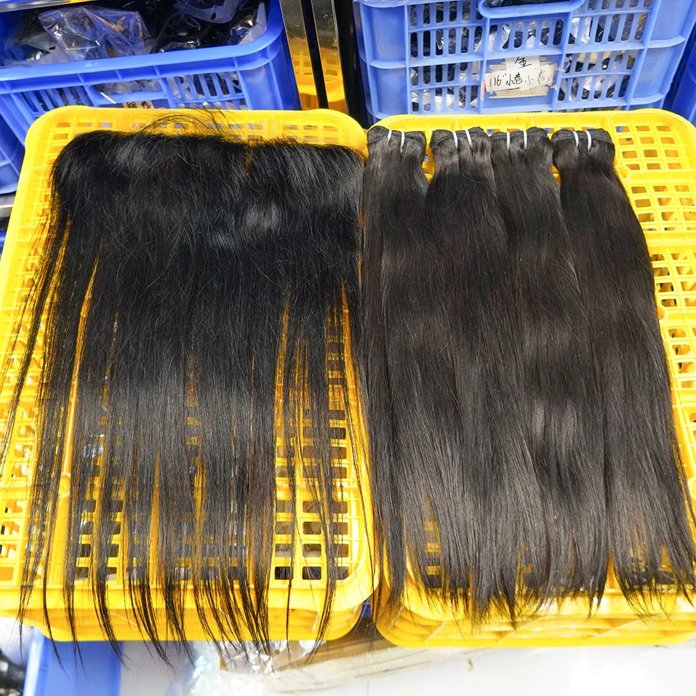 Bundles And Closure Set Blond Packet Hair With Closure Pack Deal Natural Virgin Hair Brazilian Human Hair Bundles With Closure