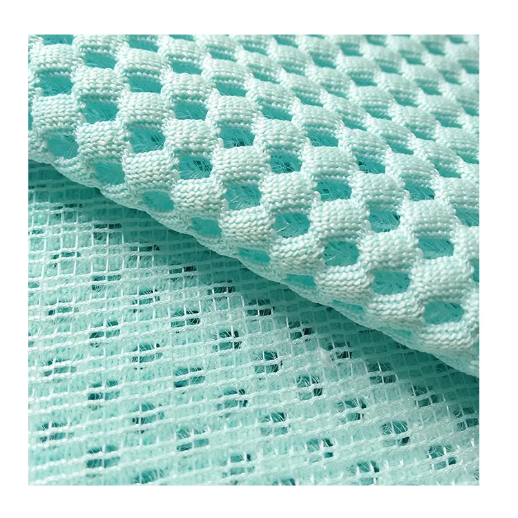 Recycled Cheap Price Knitted Square Hole 3D Air Mesh Fabric For Motorcycle Seat Cover