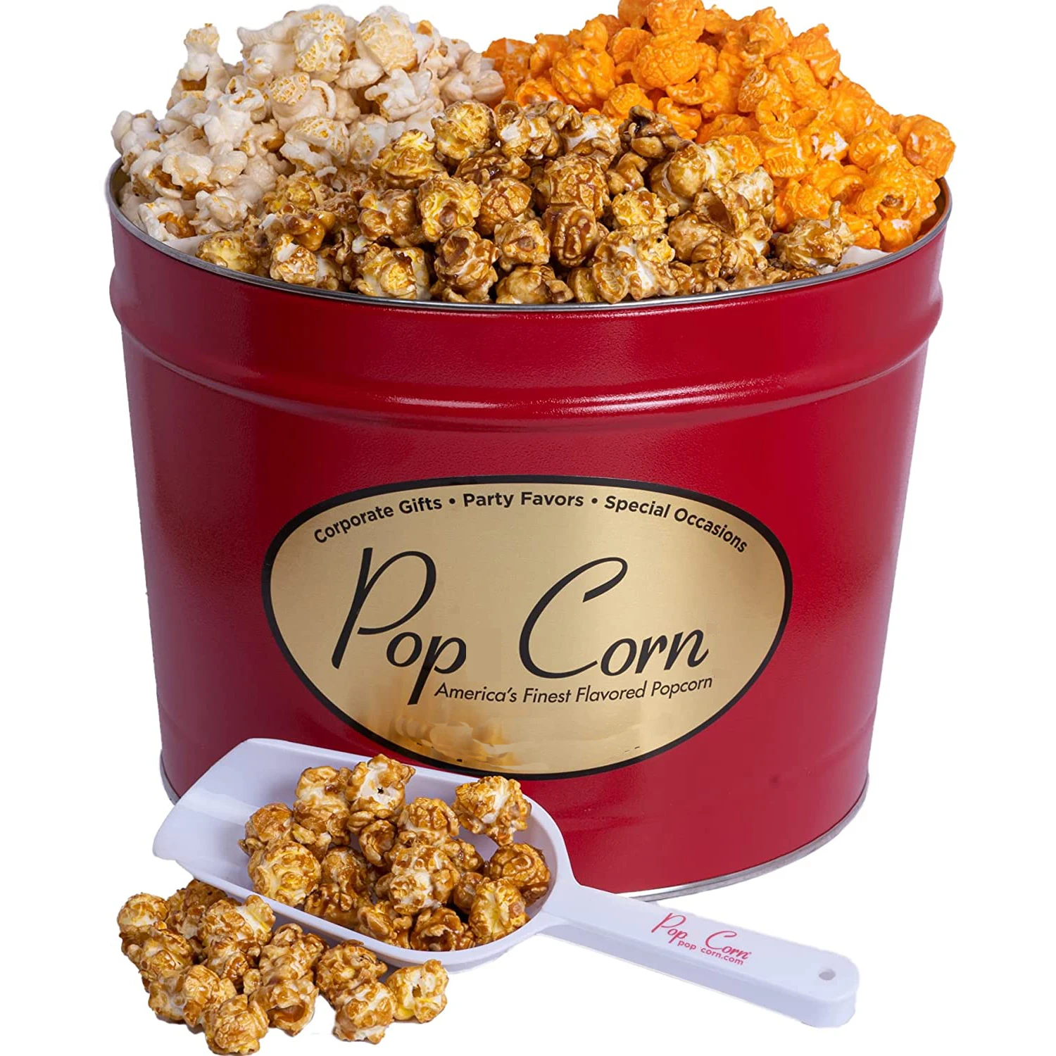 Tin Box Large Gift Storage Tins Metal Recyclable Food Cookie Tins Big Popcorn Snacks