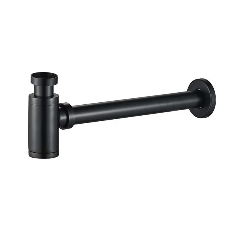 Waste Pipe Trap Drain Kit 1-1/4' Brass Siphon For WC Bathroom Vanity Sink Hand Wash Basin P Trap Bottle Trap