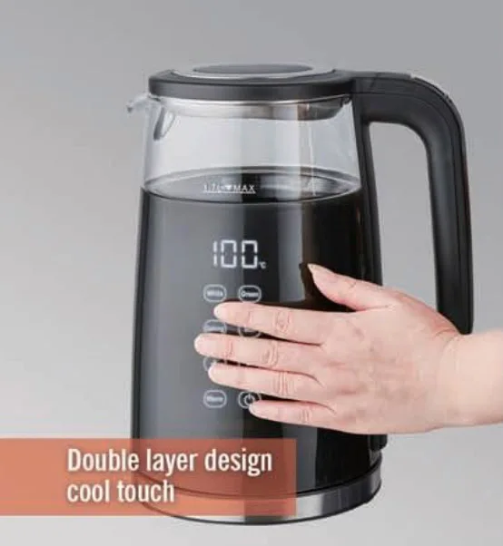 371401 2200W 1.7L digital kettle with touch temperature screen display