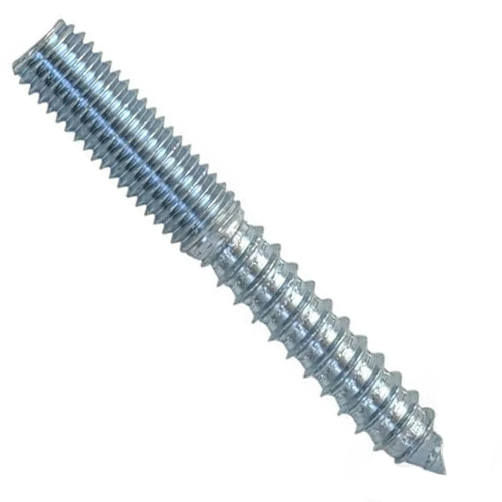 zinc-plated carbon steel dowel screw double head h screw dowel