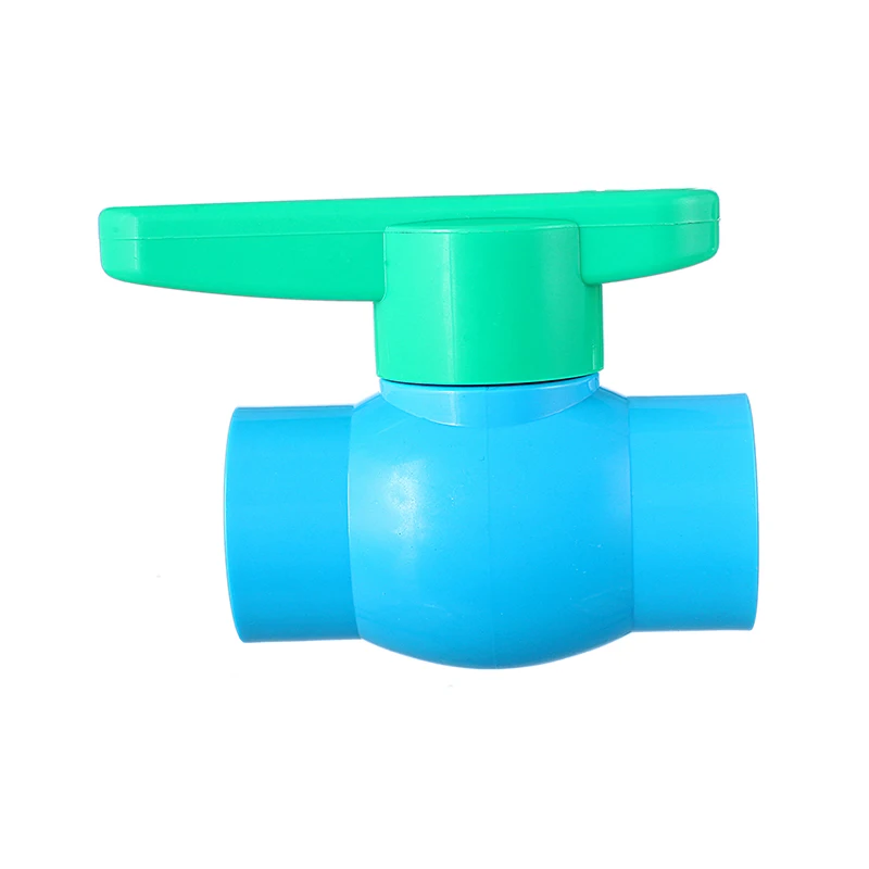 china Hot Sale India Pakistan Market PP Or ABS green Handle 1PC din20 PVC Ball Valve