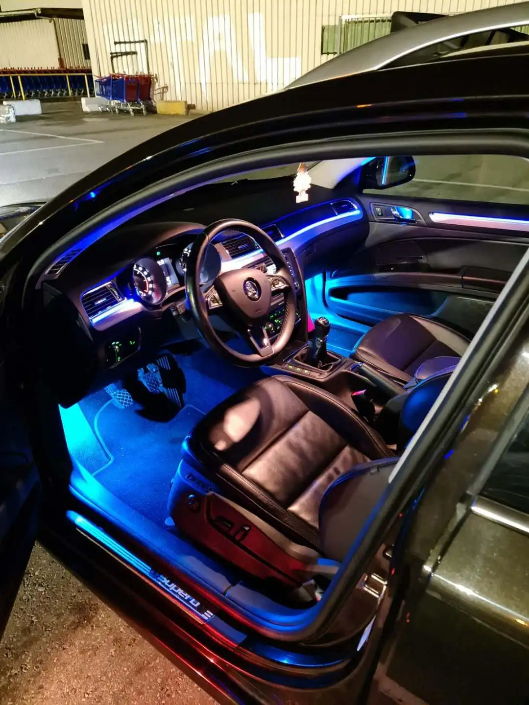  Автомобильные аксессуары сделай сам интерьерная декоративная светодиодная RGB лента 12 В из волокна светодиодные полосы окружающий свет приложение для украшения атмосферы освещение приборной