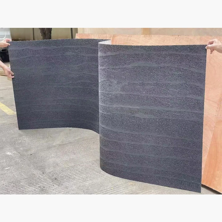 MS Rammed Earth Board 1200X3000mm Big Slab Size  Wall Cladding Flexible Tiles For Villa Hotel Shopping MALL