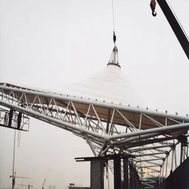 
PTFE Tensile Membrane Structure Gymnasium Stadium Canopy Roofing 