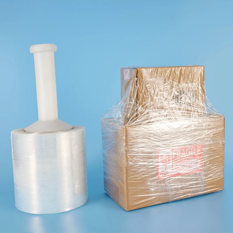 Clear Film Mini Stretch Packing Wrap with Handle for Pallet Wrap Moving Supplies Industrial Strength
