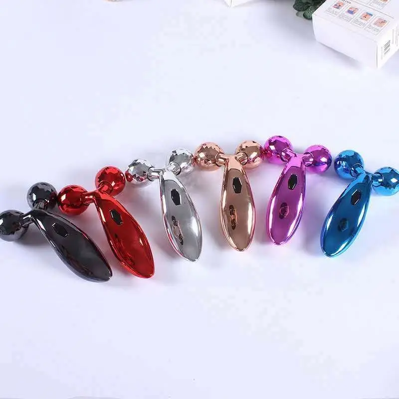 Cost-effective Manual Massage Tools Lifter Face 24k golden beauty bar facial roller Hair Oil