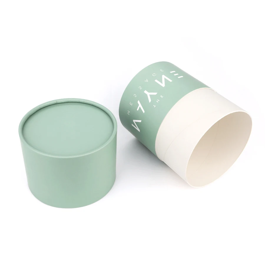 Custom printed laminated material bath salt / shampoo powder packaging paper tube with shifter