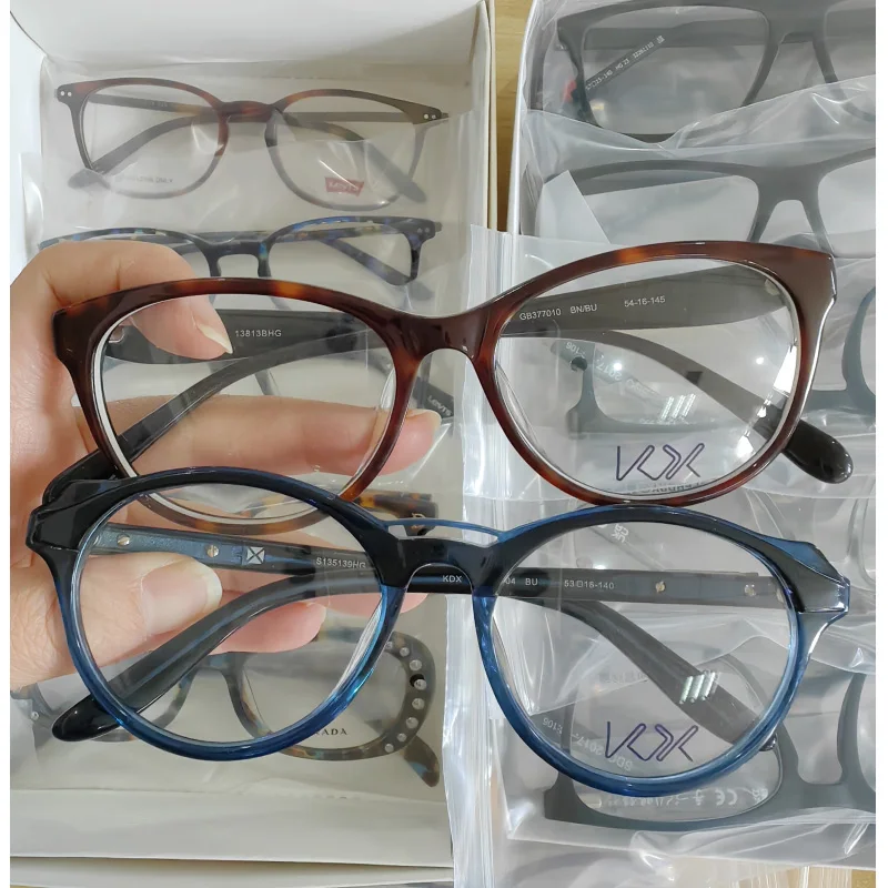 Hot sale acetate glasses optical frame for men and women Acetate Eyewear in stock clearance lot