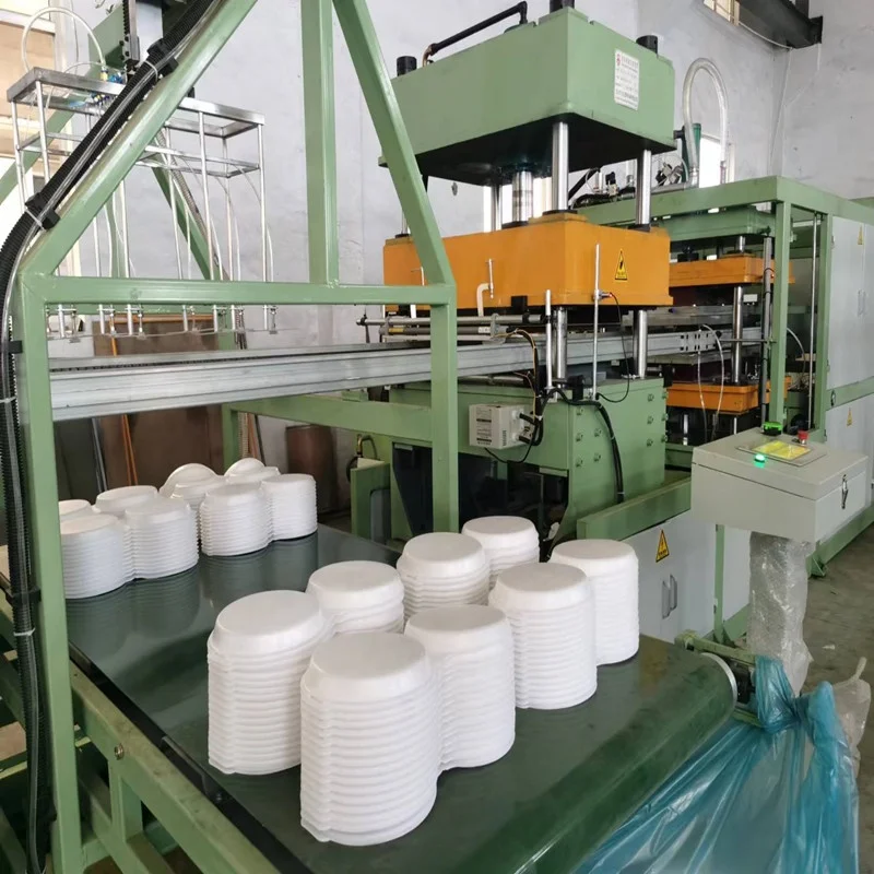 plastic foam  thermoforming machine making  containers for food