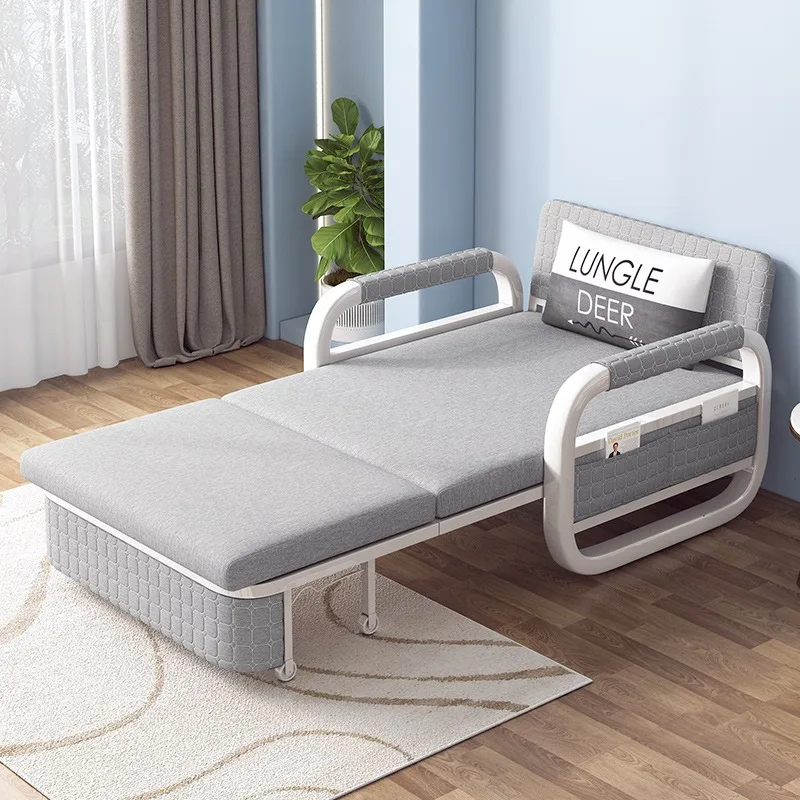 Folding Multifunction Hotel Furniture Pull Out Foldable Sofa Beds Wholesale Cheap Price Modern Carton Package Microfiber Fabric